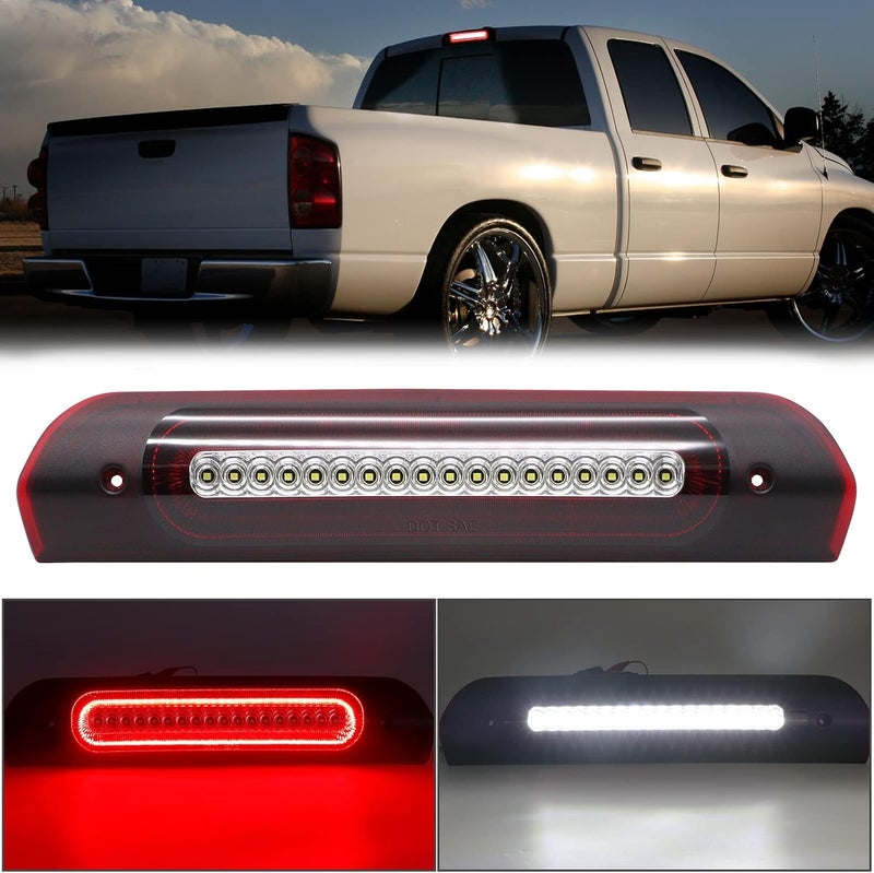 R&F Auto LED Strobe High Mount Brake Light for Ram 1500 2500 3500 (2002-2009) with Red and White Lens - Image 1