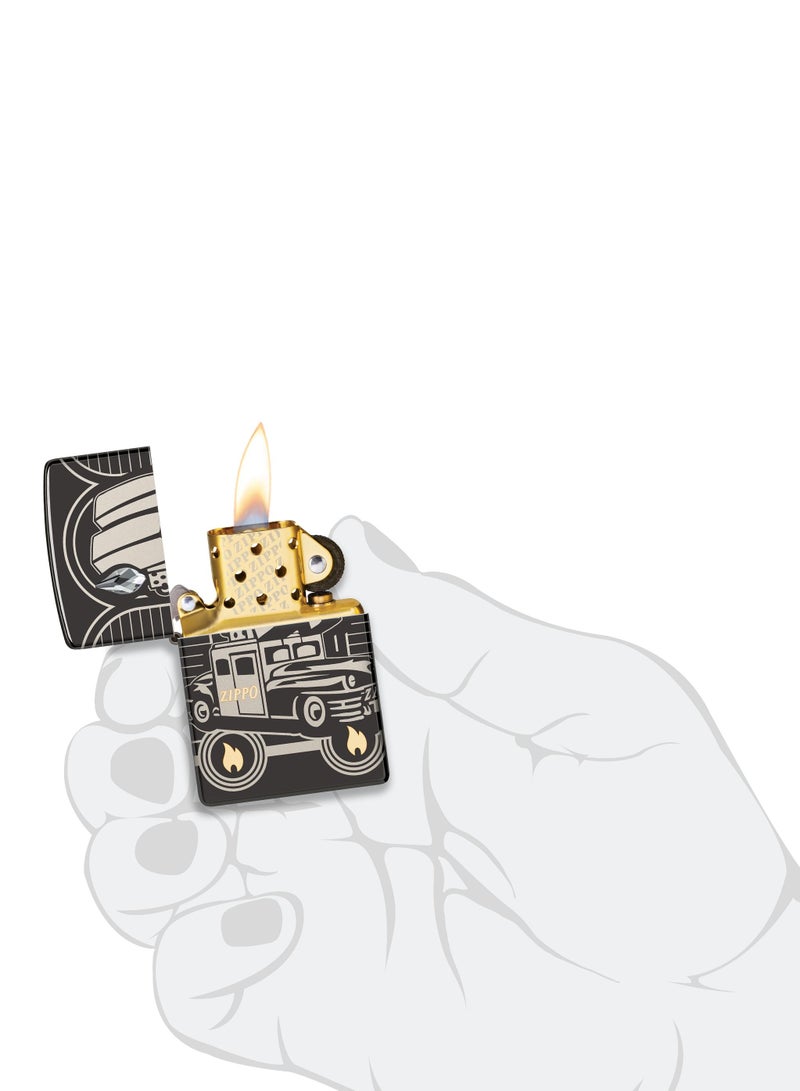 Zippo 48693 24756 ولاعة السيارة للذكرى السنوية الـ 75 في أوروبا والشرق الأوسط وأفريقيا لعام 2023، ولاعة مقاومة للرياح - Image 5