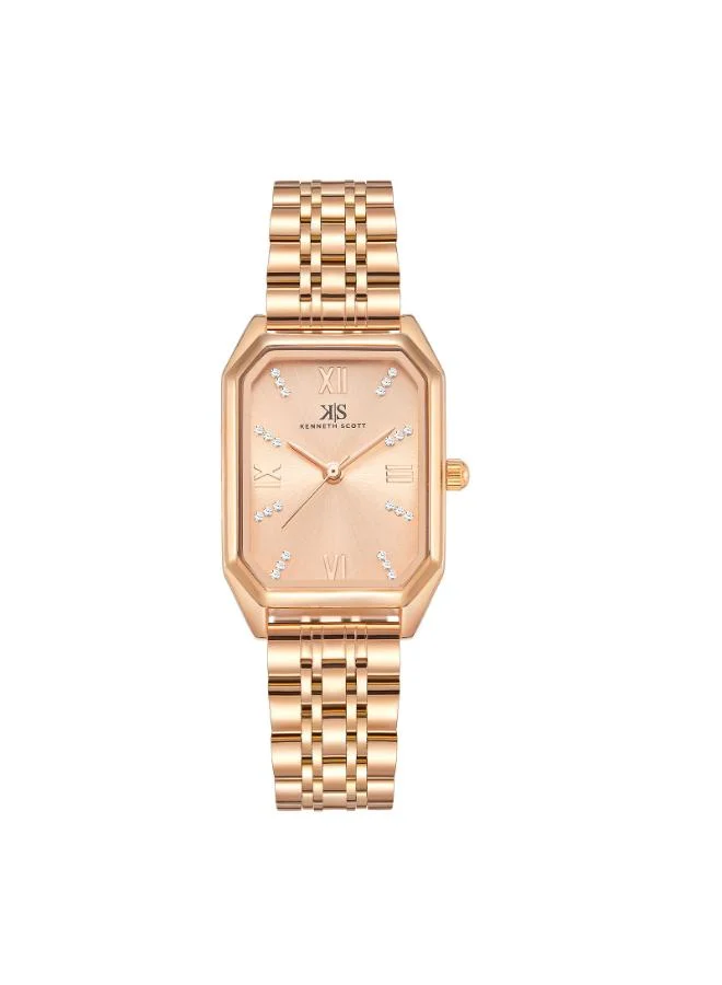 KENNETH SCOTT Women's Stainless Steel Analog Watch K23519-RBKK - 24 mm