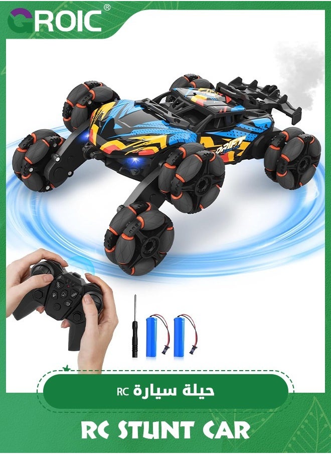GROIC RC Cars 6WD Drift Stunt,Remote Control Car,360° Rotating Spray Car,Drift Deformation Climbing Car,Electric Spray Off-road Vehicle,Remote Control Vehicle  - Image 1