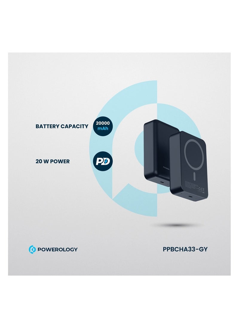 Powerology 20000 mAh 20W PD & 15W Magsafe Powerbank  - Image 2
