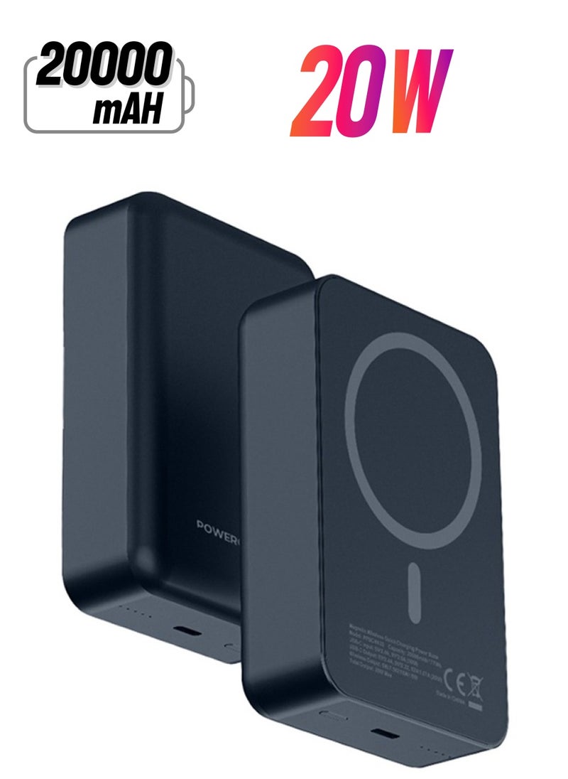 Powerology 20000 mAh 20W PD & 15W Magsafe Powerbank  - Image 1