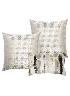 KNOT HOME Cushion Set (With Filler) Sabrina Bundle Pillow Knot Home Cover Case with Fillers for Modern Sofa Contemporary Living Room Bedroom and Office Soft Filling Washable  - Image 1