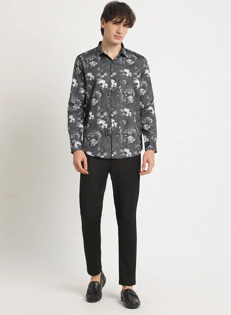 THE BEAR HOUSE Cotton Shirt for Men | Long Sleeve, Casual & Formal Wear | Soft, Breathable Fabric for Office, Everyday, & All-Season Use in Classic & Trendy