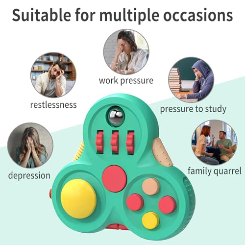 Yrissmiss Fidget Toys for Adults1PCS Fidget Pad Easter Basket Stuffers for Boys GirlsSensory Toys Stress Relief Cube Clicker ControllerADHD Autism Fidget Spinner for Office Desk Travel Games - Image 5