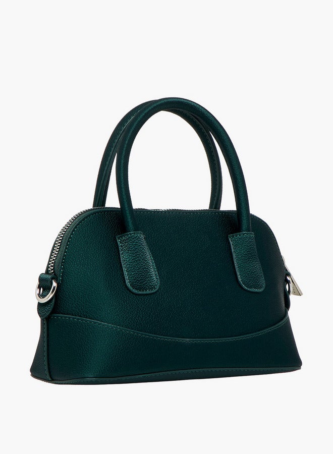 Flora Bella By Shoexpress Textured Crossbody Bag with Detachable Strap and Zip Closure - Image 4