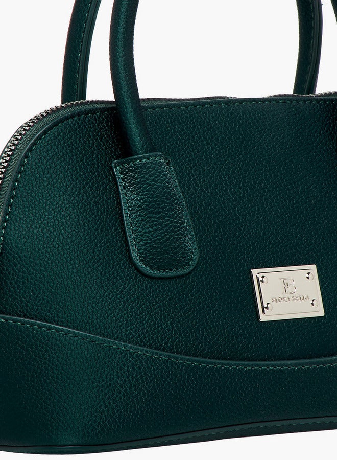 Flora Bella By Shoexpress Textured Crossbody Bag with Detachable Strap and Zip Closure - Image 5