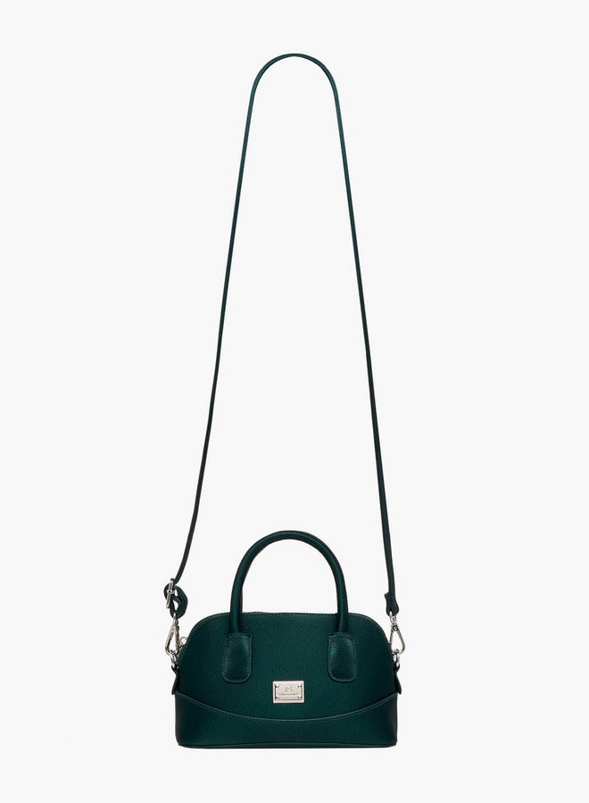 Flora Bella By Shoexpress Textured Crossbody Bag with Detachable Strap and Zip Closure - Image 3