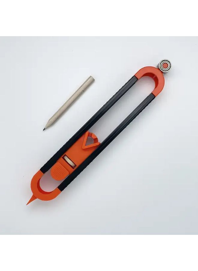 Scribing Ruler Adjustable Profile Gauge Locking Mechanism Heavy Duty Metal Construction Ergonomic Handle - Image 2