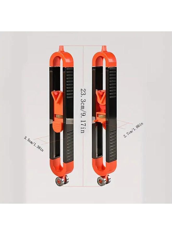 Scribing Ruler Adjustable Profile Gauge Locking Mechanism Heavy Duty Metal Construction Ergonomic Handle - Image 3
