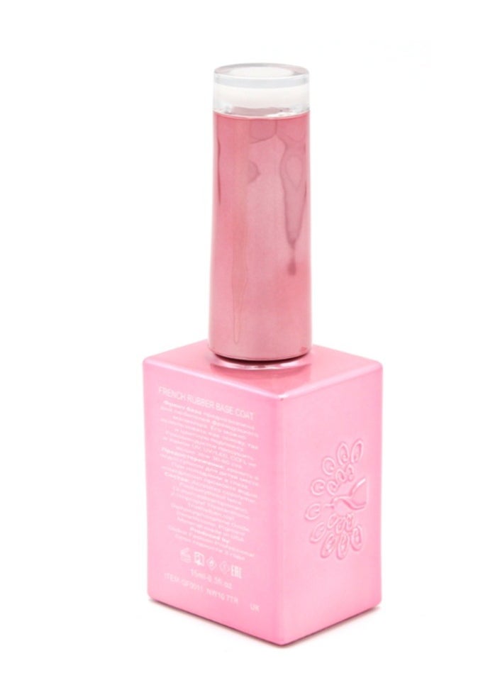 GLOBAL FASHION Professional - GLOBAL FASHION Professional French Rubber Base Coat 15ml: Long-Lasting, Durable, & Chip-Resistant Gel Nail Polish Base Coat for Manicure and Pedicure | (13) - Image 1
