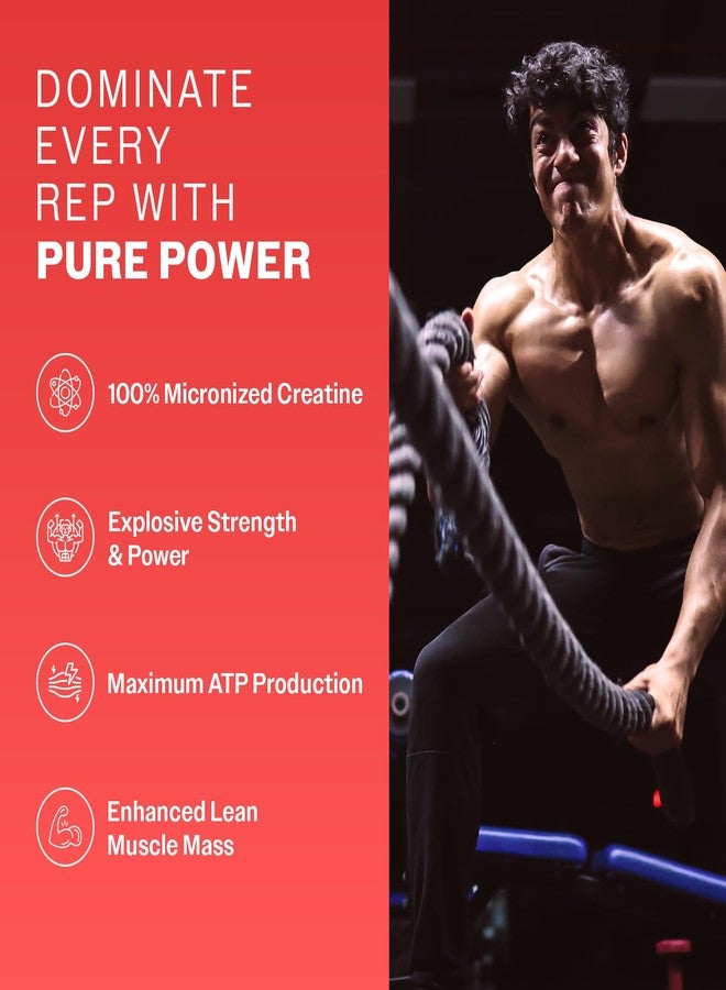 MuscleBlaze Micronized Creatine Monohydrate Powder, Fruit Splash (80 Servings, 320g) - Image 4