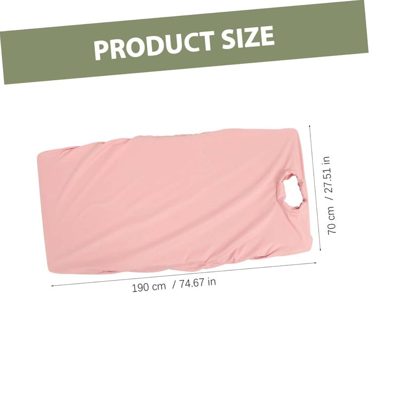 Massage Bed Cover Spa Couch Sheet with Face Hole Washable for Esthetician Bed - Image 3