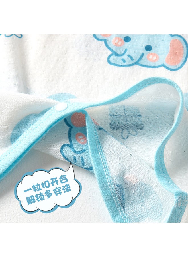 Doxiluka Baby Bamboo Cotton Fiber Sleep Gown Summer Thin Infant Pajamas Homewear Breathable Sleep Dress Cartoon Romper - Image 4