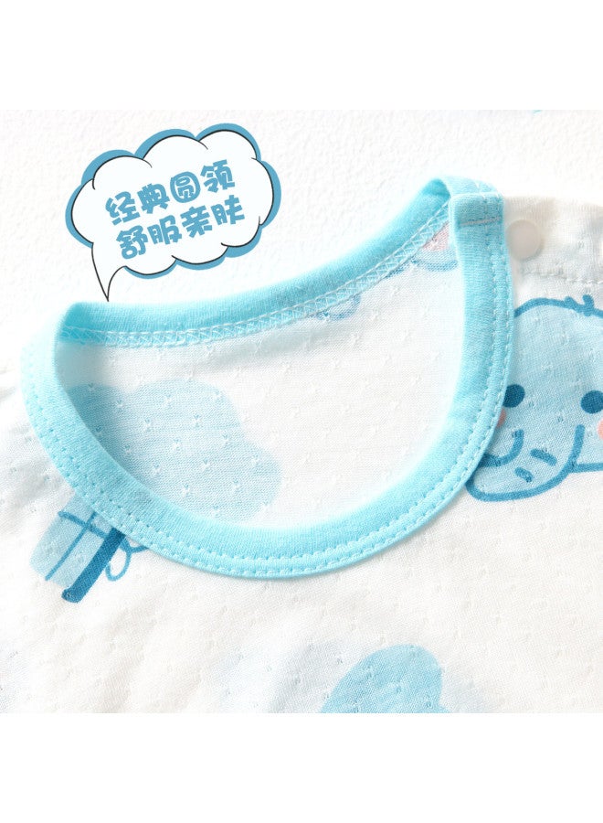 Doxiluka Baby Bamboo Cotton Fiber Sleep Gown Summer Thin Infant Pajamas Homewear Breathable Sleep Dress Cartoon Romper - Image 3