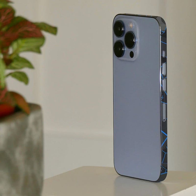 FCS Chrome Vinyl Sticker Edge Side Skin Compatible for iPhone 13 | Dust & Scratch Protector (-18) - Image 3