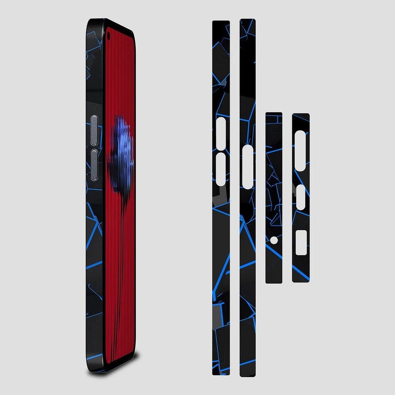 FCS Chrome Vinyl Sticker Edge Side Skin Compatible for iPhone 13 | Dust & Scratch Protector (-18) - Image 1