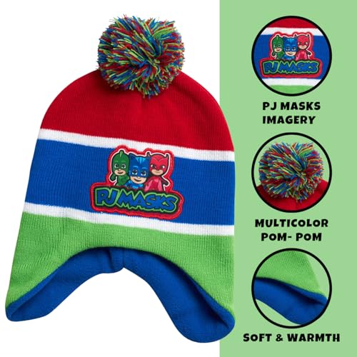 PJMASKS PJ Masks Winter Hat and 2 Pair of Gloves or Mittens Set (Age 2-7), Size Age 4-7, PJ Masks Gloves Group - Image 4