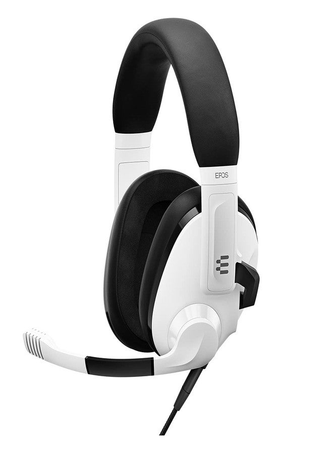 EPOS H3 Closed Acoustic Gaming Headset with Noise-Cancelling Microphone - Plug & Play Audio - Around The Ear - Adjustable, Ergonomic - for PC, Mac, PS4, PS5, Switch, Xbox - White - Image 1