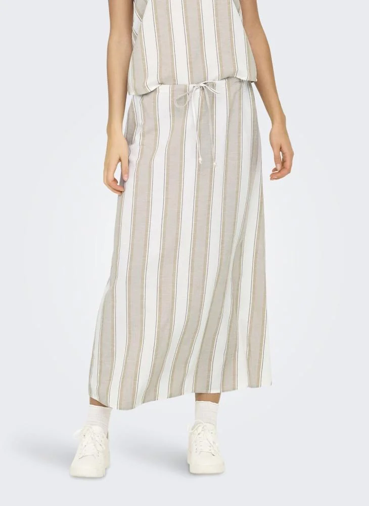 اونلي Onljakiri Linen Maxi Skirt