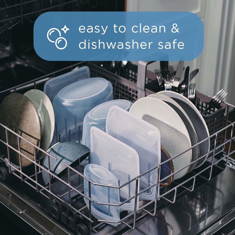 Stasher Platinum Silicone Food Grade Reusable Storage Bag  Green (Stand-Up Mega) | Reduce Single-Use Plastic | Cook  Store  Sous Vide  or Freeze | Leakproof  Dishwasher-Safe  Eco-friendly | 104 Oz - Image 3