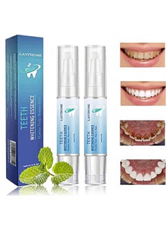 2Pcs Teeth Whitening Essence，Teeth Whitening Pen，Purely White Deluxe Teeth Whitening Kit，Oral Care， Best Teeth Whitening Products，Intensive Stain Removal Teeth Reduce Yellowing