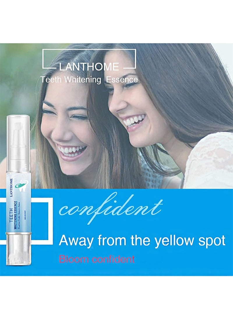 Lanthome - 2Pcs Teeth Whitening Essence，Teeth Whitening Pen，Purely White Deluxe Teeth Whitening Kit，Oral Care， Best Teeth Whitening Products，Intensive Stain Removal Teeth Reduce Yellowing - Image 1