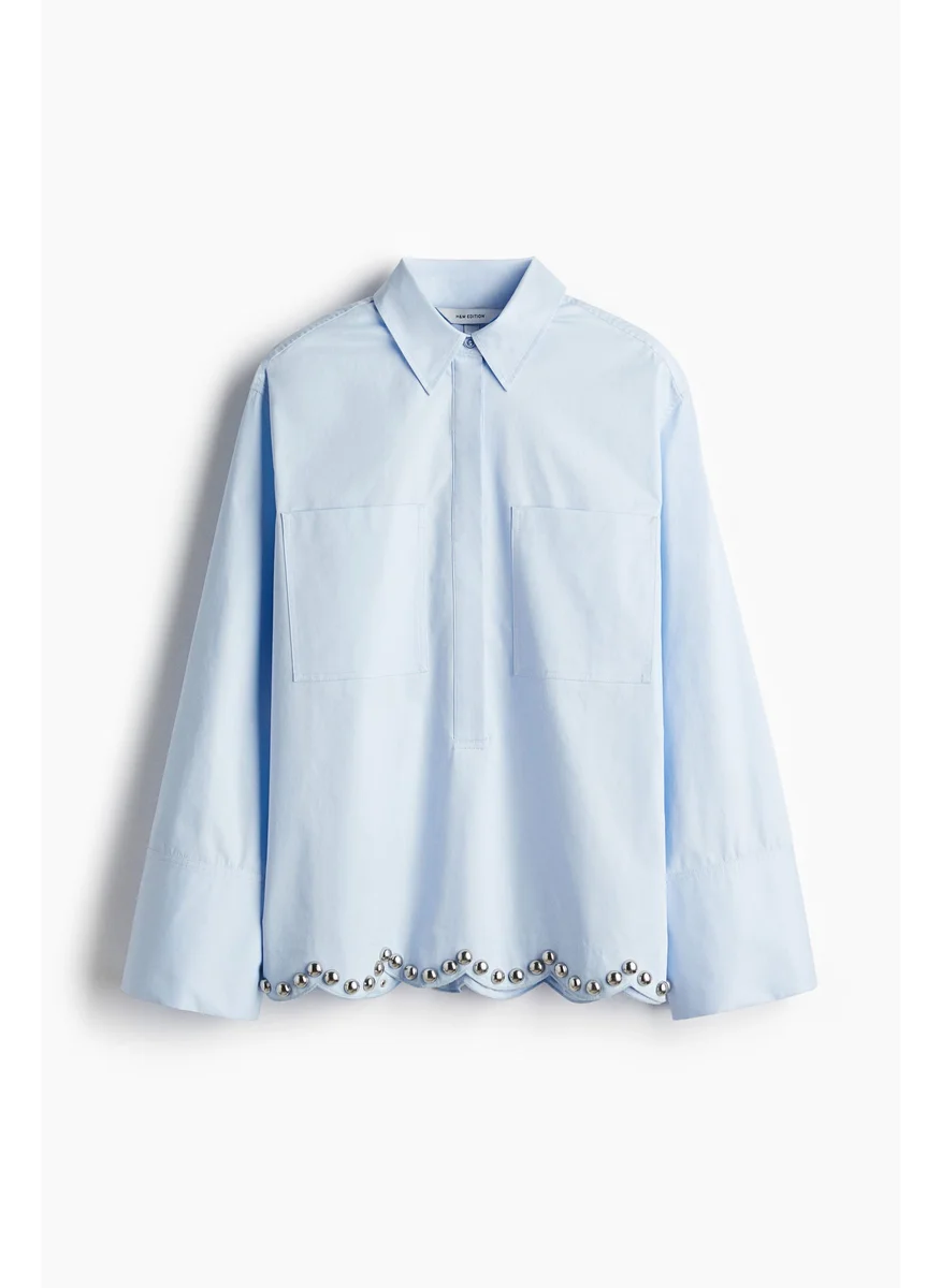 اتش اند ام Studded Twill Shirt