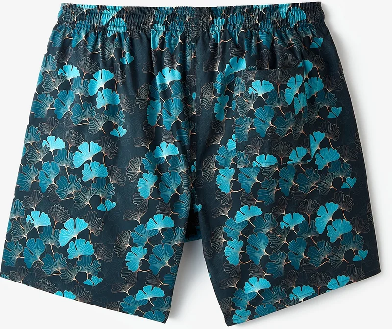 جون Men's Regular Fit Patterned Denim Shorts