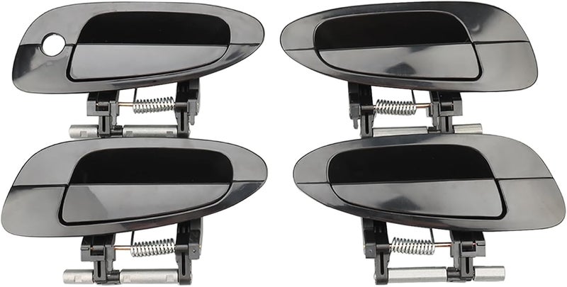 NPAUTO Exterior Outside Door Handle Set for 2002-2006 Nissan Altima - Black, 4 Pieces - Image 1