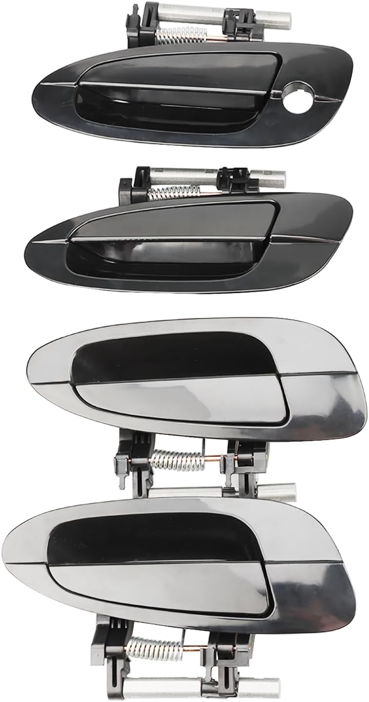 NPAUTO Exterior Outside Door Handle Set for 2002-2006 Nissan Altima - Black, 4 Pieces - Image 4