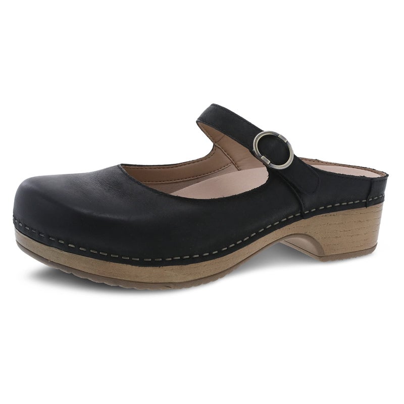 Dansko Bria Slip-On Mary Jane Mule Clogs for Women â€“ Memory Foam and Arch Support for All -Day Comfort and Support â€“ Lightweight EVA Outsole for Long-Lasting Wear Black 6.5-7 M US - Image 1