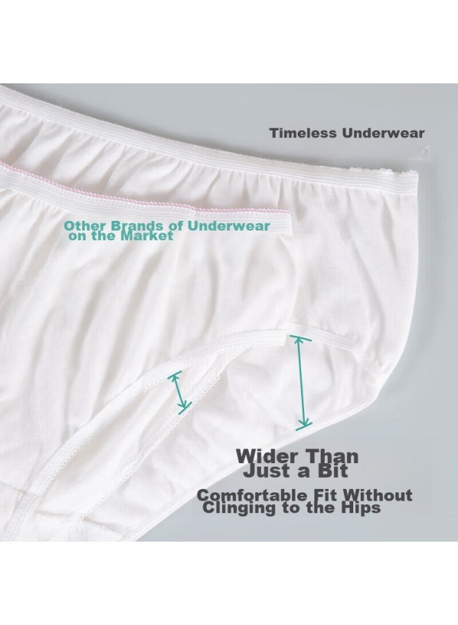 Sometimes, Women's Disposable Underwear Made Of Pure Cotton, Daily-use, Sterile, Short Pants, For Pregnant Women, No Washing Required, Travel-friendly, Individually Packaged, XL Size - Image 1