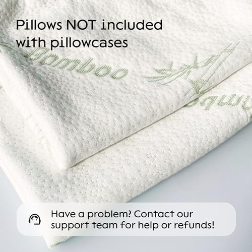 Niagara Sleep Solution 100 Waterproof Pillow Protectors Standard 20x26 Pair Zippered Pillow Case Pillow Cover Guaranteed Noiseless Pad Ultra Plush Absorbent Viscose Made from Bamboo Green 2 Pack - Image 3