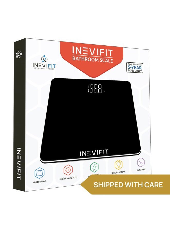 INEVIFIT Bathroom Scale, Highly Accurate Digital Bathroom Body Scale, Precisely Measures Weight up to 400 lbs - Image 5