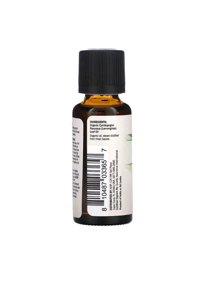 Dr. Mercola Organic Essential Oil Lemongrass 1 fl oz 30 ml - Image 2