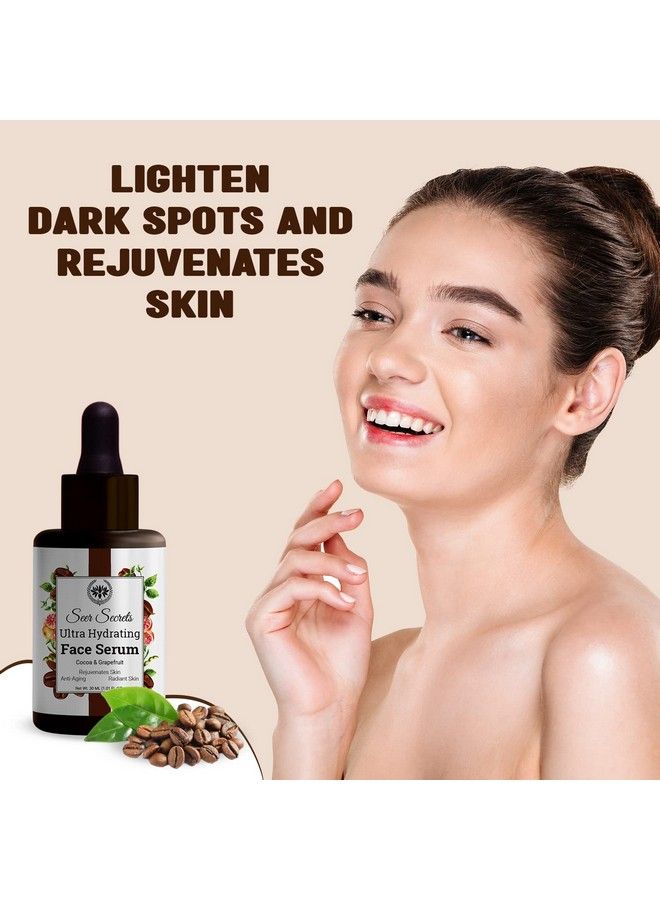 Seer Secrets Cocoa Ultrahydrating Serum For Skin ; Serum For Face Glowing And Whitening For Sensitive Skin & Prevents Premature Ageing Suitable For All Skin Types 30Ml - Image 4