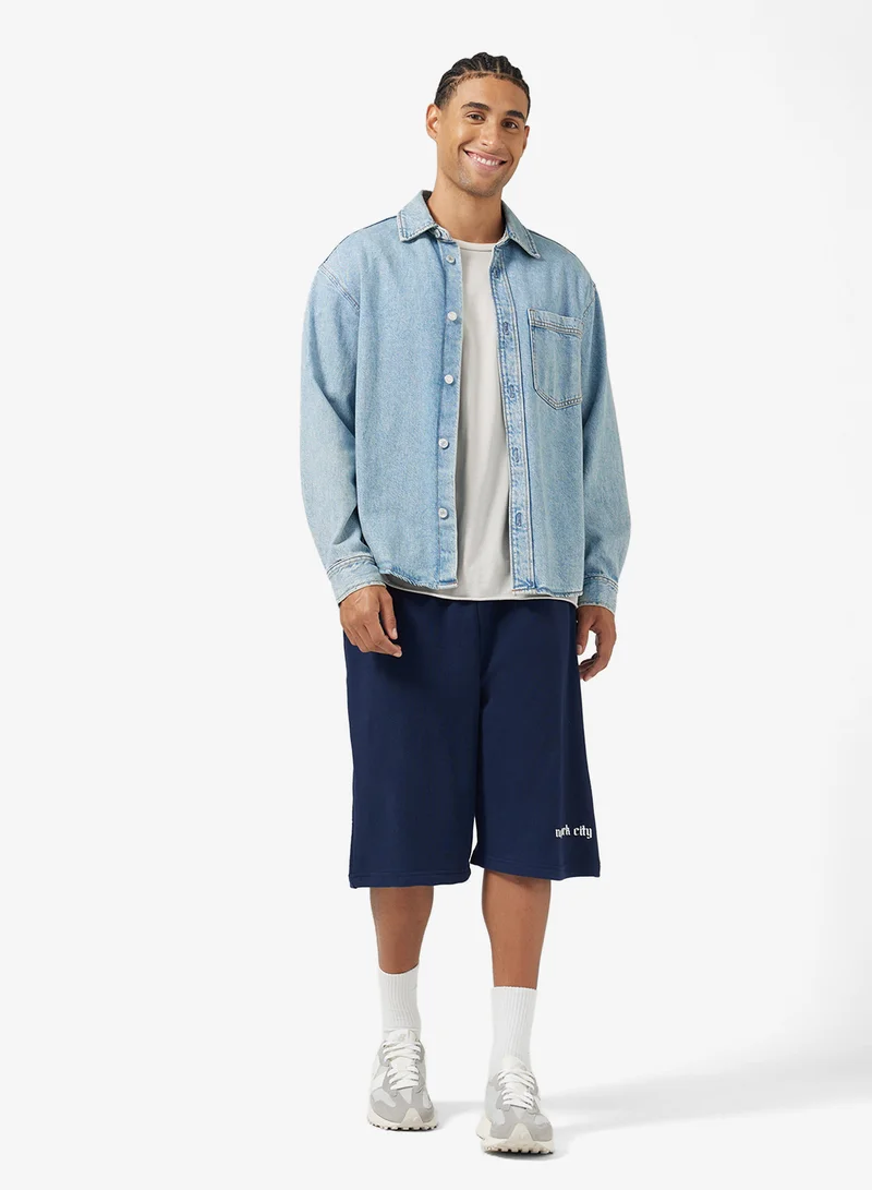 Seventy Five Graphic Print Shorts
