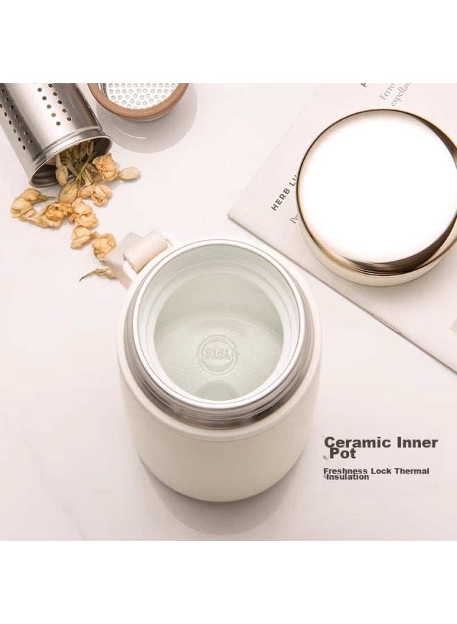 Vanow Smart Insulated Mug For Women, Stylish 316 Stainless Steel Practical Water Cup, Birthday Gift, Tea Infuser Cup With Tea Separation - Image 4