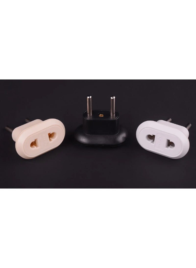 Dual to dual plug adapter, white, 1 piece - Image 2