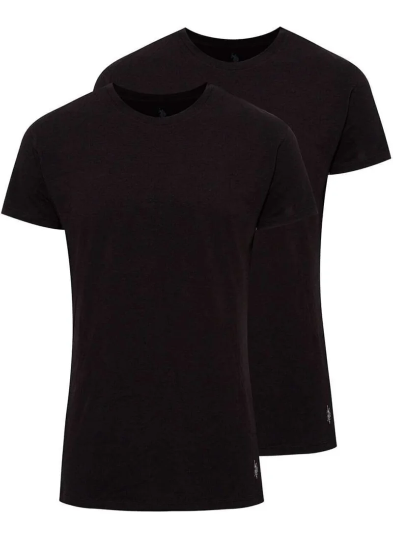 يو اس بولو اسن 2-Pack Crew Neck Short Sleeve Solid Color T-Shirt