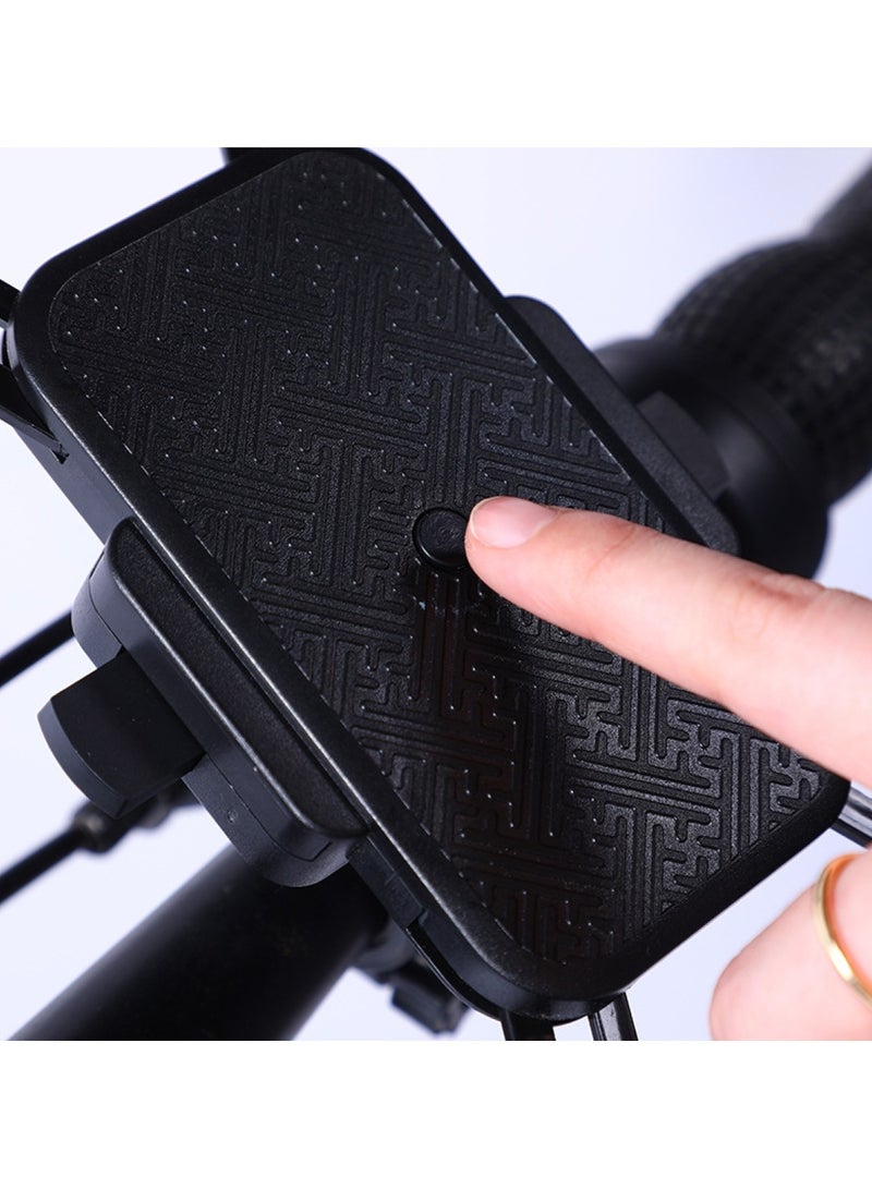 Huitich Handlebar Style Bike & Motorcycle Phone Holder with Black Button Universal Fit - Image 2