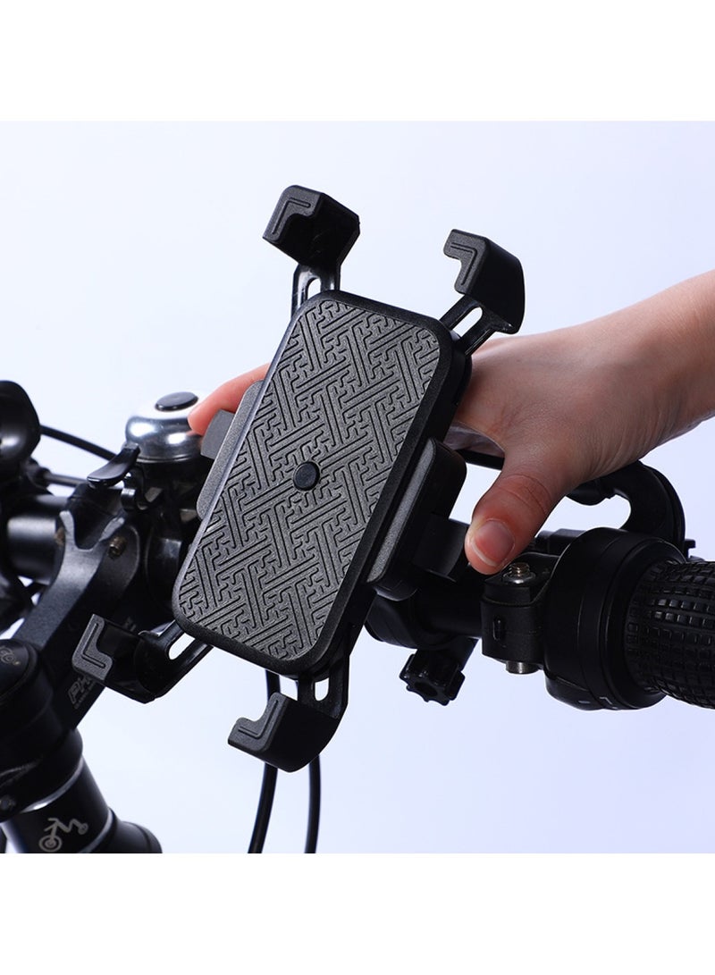Huitich Handlebar Style Bike & Motorcycle Phone Holder with Black Button Universal Fit - Image 3