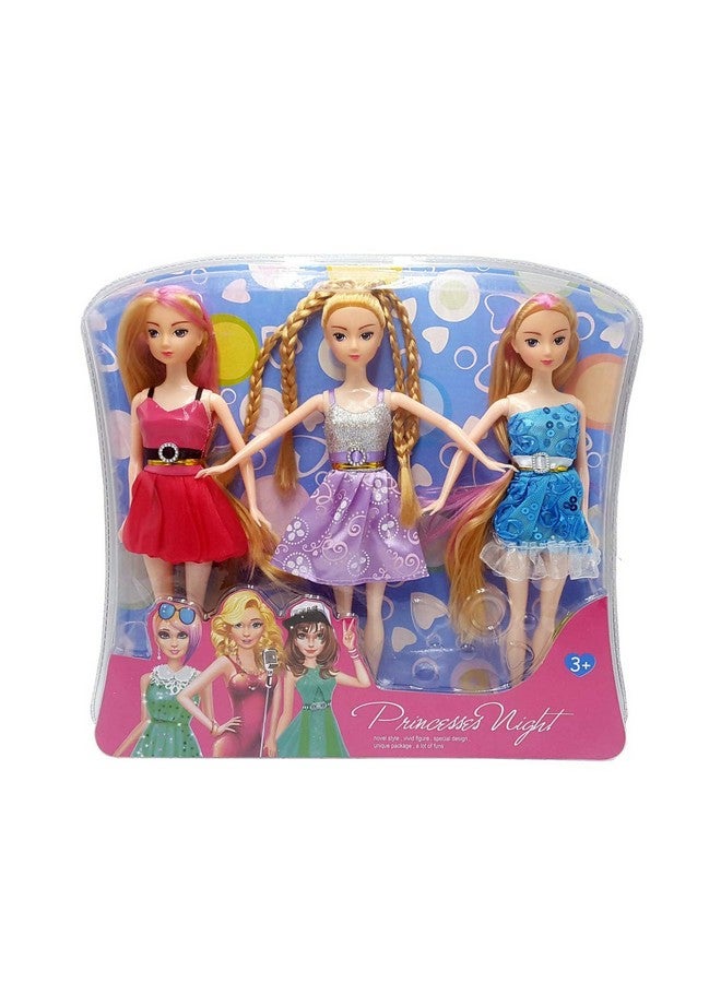 Magicwand® Pack of 3 Dolls for Girls 100% Safe & Non-Toxic【Upto 3 Yrs】【Pack of 3 Dolls】【Multi-Colored】 - Image 1