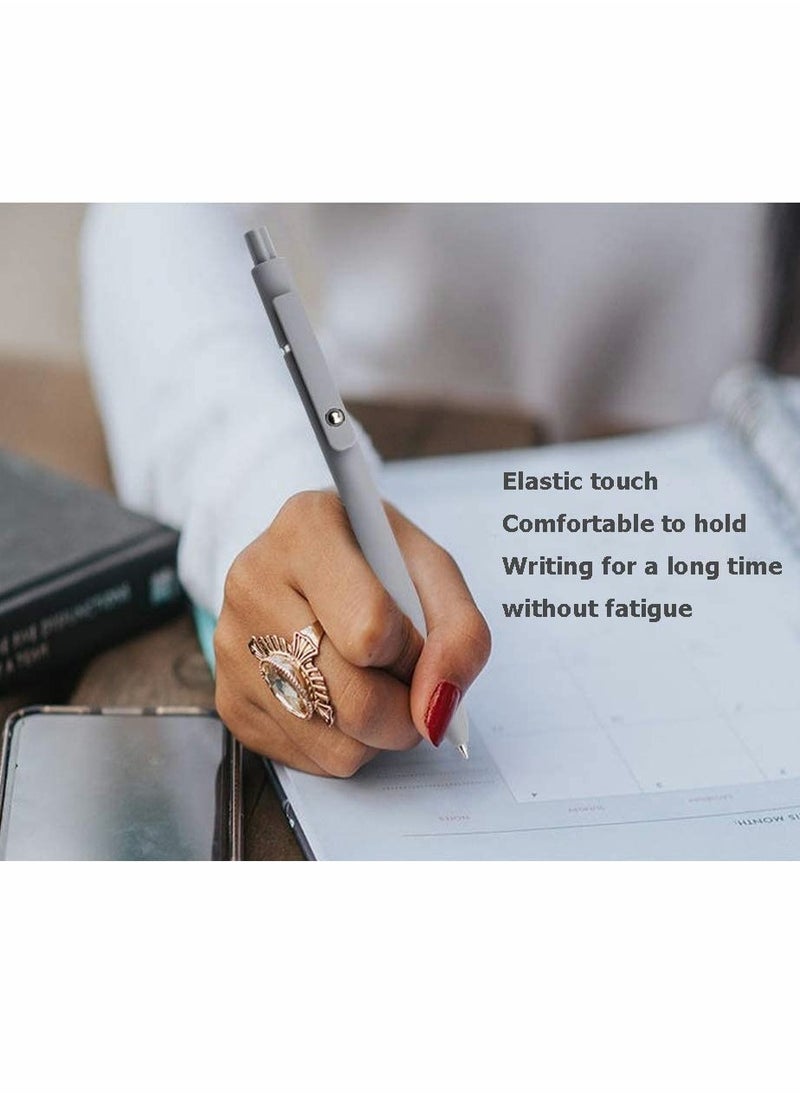 SYOSI 0.5 Gel Pen, Cute Kawaii Pens, Boxed Pen, Office Pen, Fine Point Signing Pen, Retractable Rolling Ball Quick-dry Ink Pens, Black Ink Smooth Writing Pen, for School Office Home, 5pcs (Lively Colors)  - Image 2