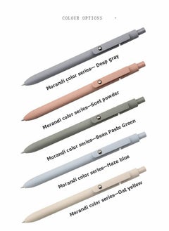 SYOSI 0.5 Gel Pen, Cute Kawaii Pens, Boxed Pen, Office Pen, Fine Point Signing Pen, Retractable Rolling Ball Quick-dry Ink Pens, Black Ink Smooth Writing Pen, for School Office Home, 5pcs (Lively Colors)  - Image 5
