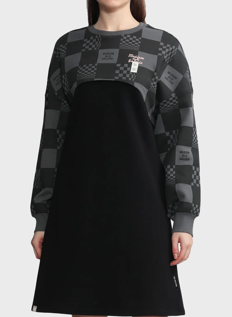 MUSIUM DIV. Logo Dress