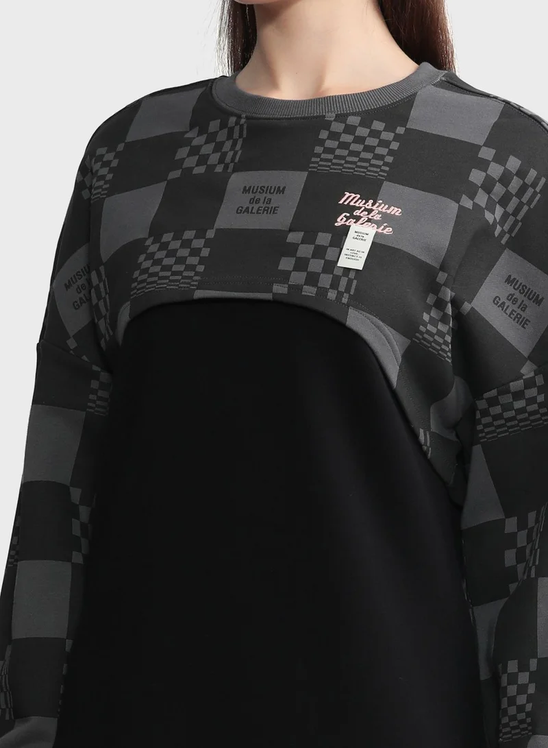 MUSIUM DIV. Logo Dress