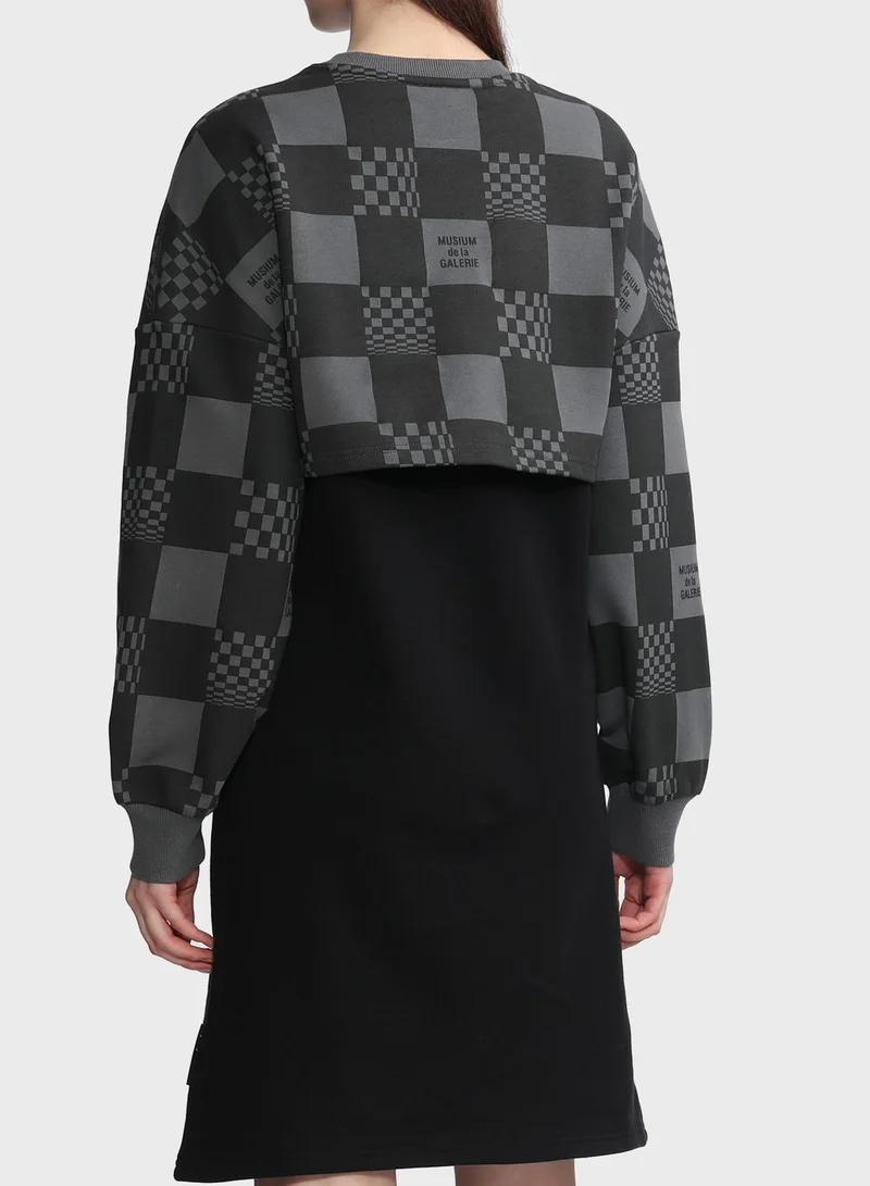 MUSIUM DIV. Logo Dress