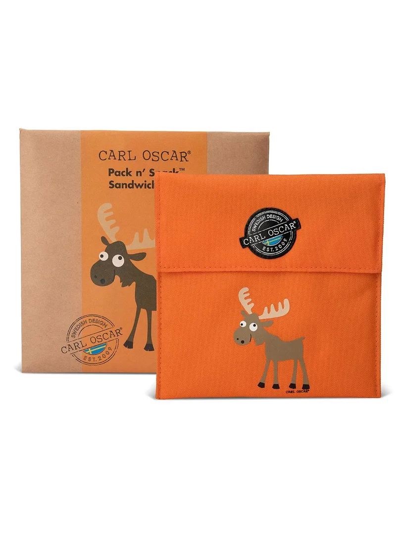 Carl Oscar Carl Oscar Sweden Pack N' Snack™ Sandwich Bag - Orange
